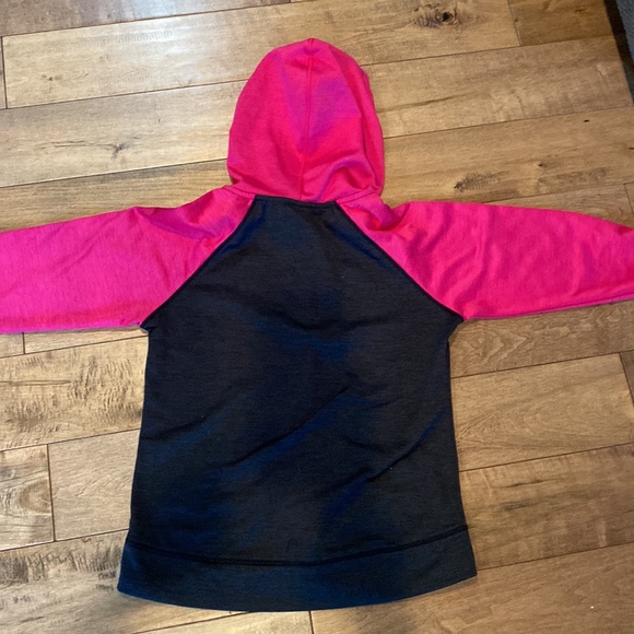 super cute black a pink jacket, XL in kids, no rips or stains! - Picture 2 of 2